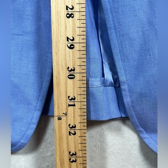 NWT Polo Ralph Lauren L Made in Italy 100% Linen Sport Coat Surgeon Cuff Blue - Picture 12 of 13